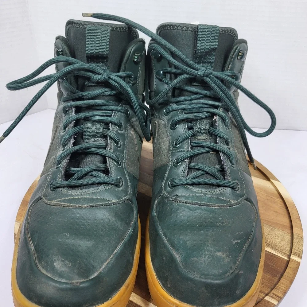 Nike Men Court Borough Mid Winter Outdoor Green Weather Resistant Sneakers Sz 12